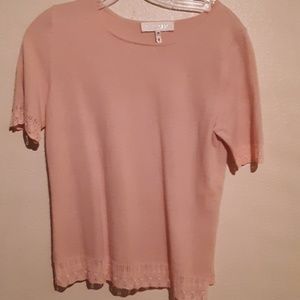 Light pink escada sweater set